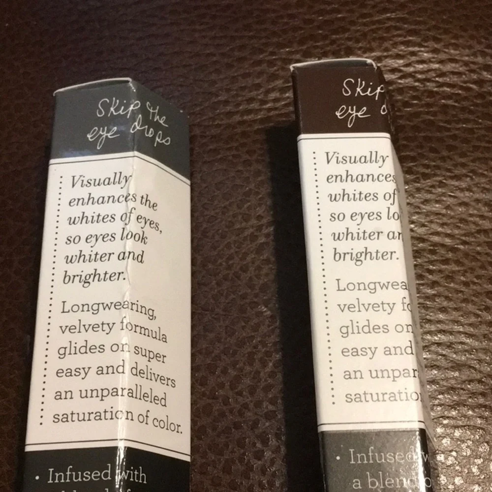 NWT,BARE MINERALS CHARCOAL GRAY&EXPRESSO BROWN EYELINER PENCILS RETAILS $50 each